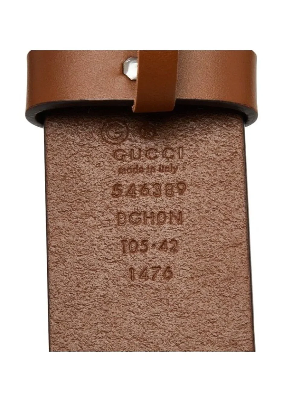 Gucci Interlocking 105 42 Brown Leather Belt